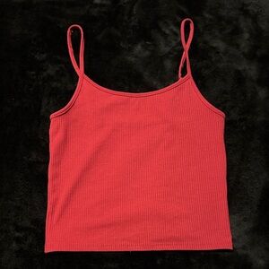 American Eagle Outfitters Red Ribbed Camisole